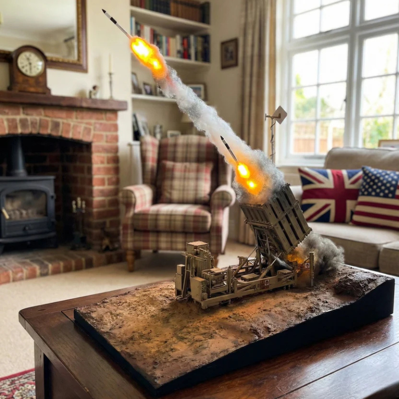 Iron Dome Active Missile Defense System Diorama