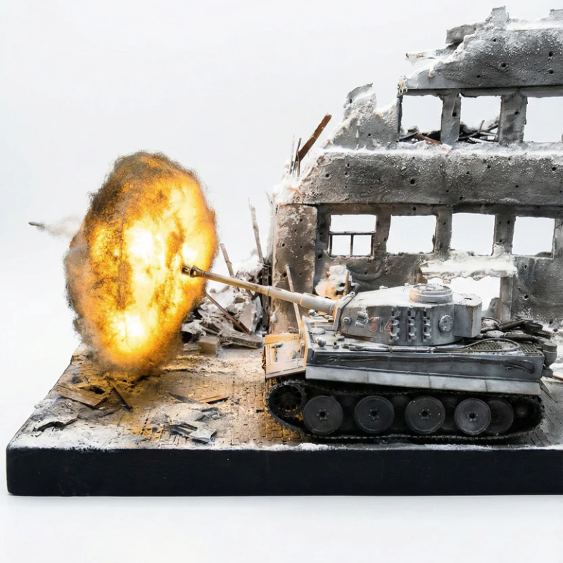 Tiger I: Frozen City Streets Diorama (Snow Edition)