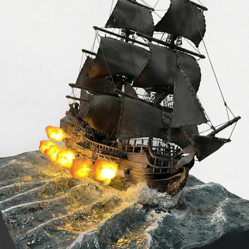 The Black Pearl: Legendary Pirate Ship — Cannon Fire Diorama