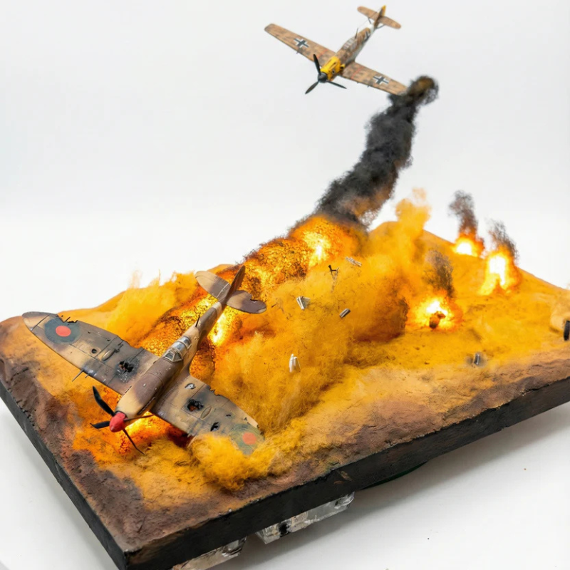 Spitfire & Bf 109: North African Air Battle Diorama