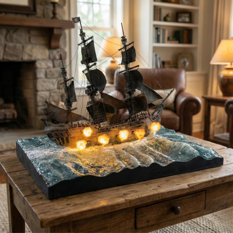 The Black Pearl: Legendary Pirate Ship — Cannon Fire Diorama