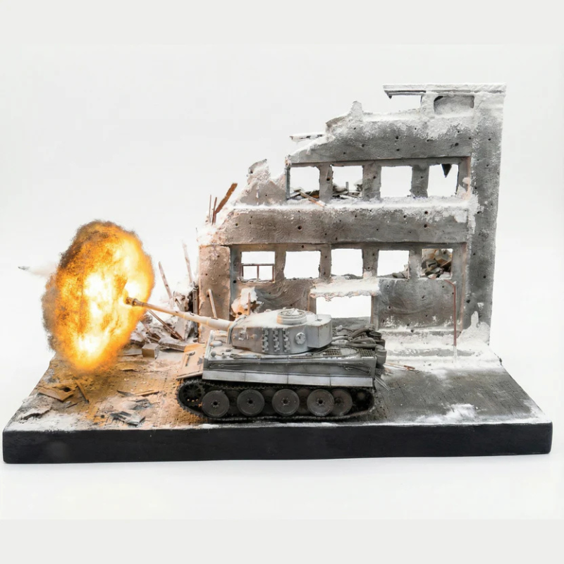 Tiger I: Frozen City Streets Diorama (Snow Edition)