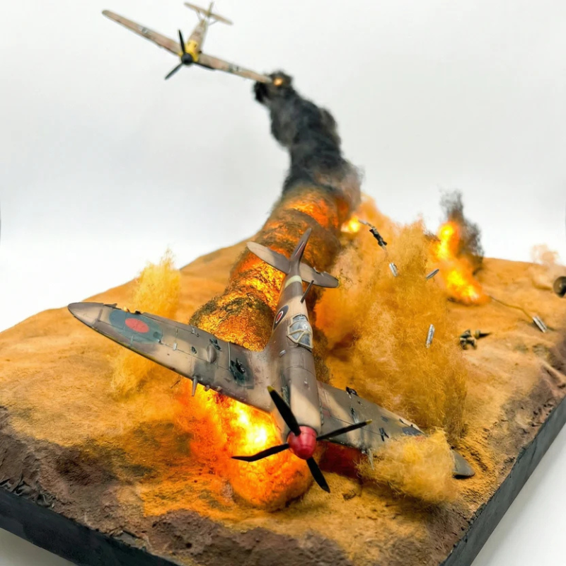 Spitfire & Bf 109: North African Air Battle Diorama