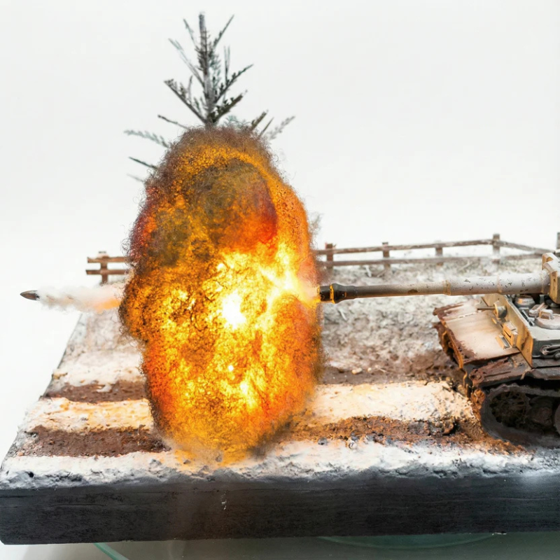 Tiger I: Winter Barrage at Normandy Diorama